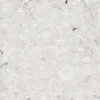 95 fasetterte glassperler på streng, 4 mm i diameter – krystall / transparente