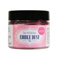 10 gram spiselig glitterpulver – rosa