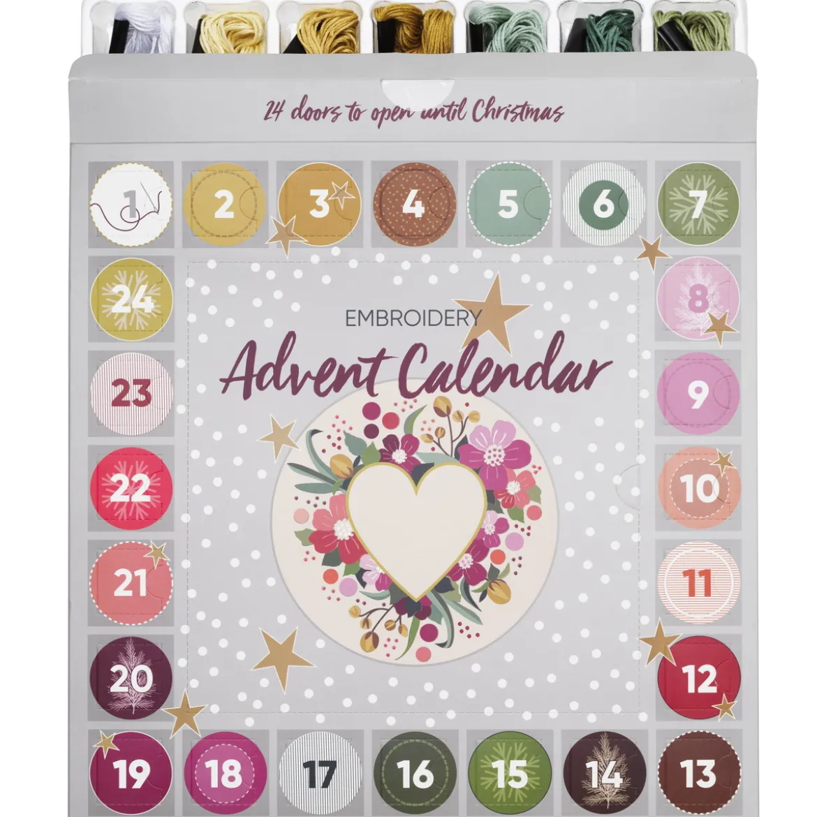 Adventskalender broderikit – alt for å brodere hver dag frem til julaften