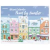 Adventskalender Paint by number / mal etter tall, 25×28 cm + 24 farger og 3 pensler