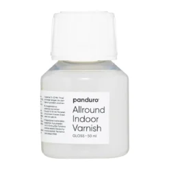 Allroundlakk, vannbasert blank beskyttelseslakk for innendørs bruk, 50 ml