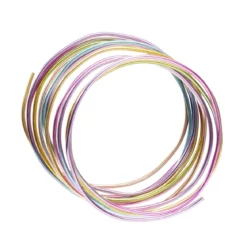 Aluminiumtråd flerfarget / skiftende, lengde 3 meter, Ø2,5 mm