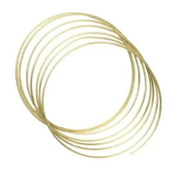 Aluminiumtråd messingfarget, lengde 3 meter, Ø2,5 mm