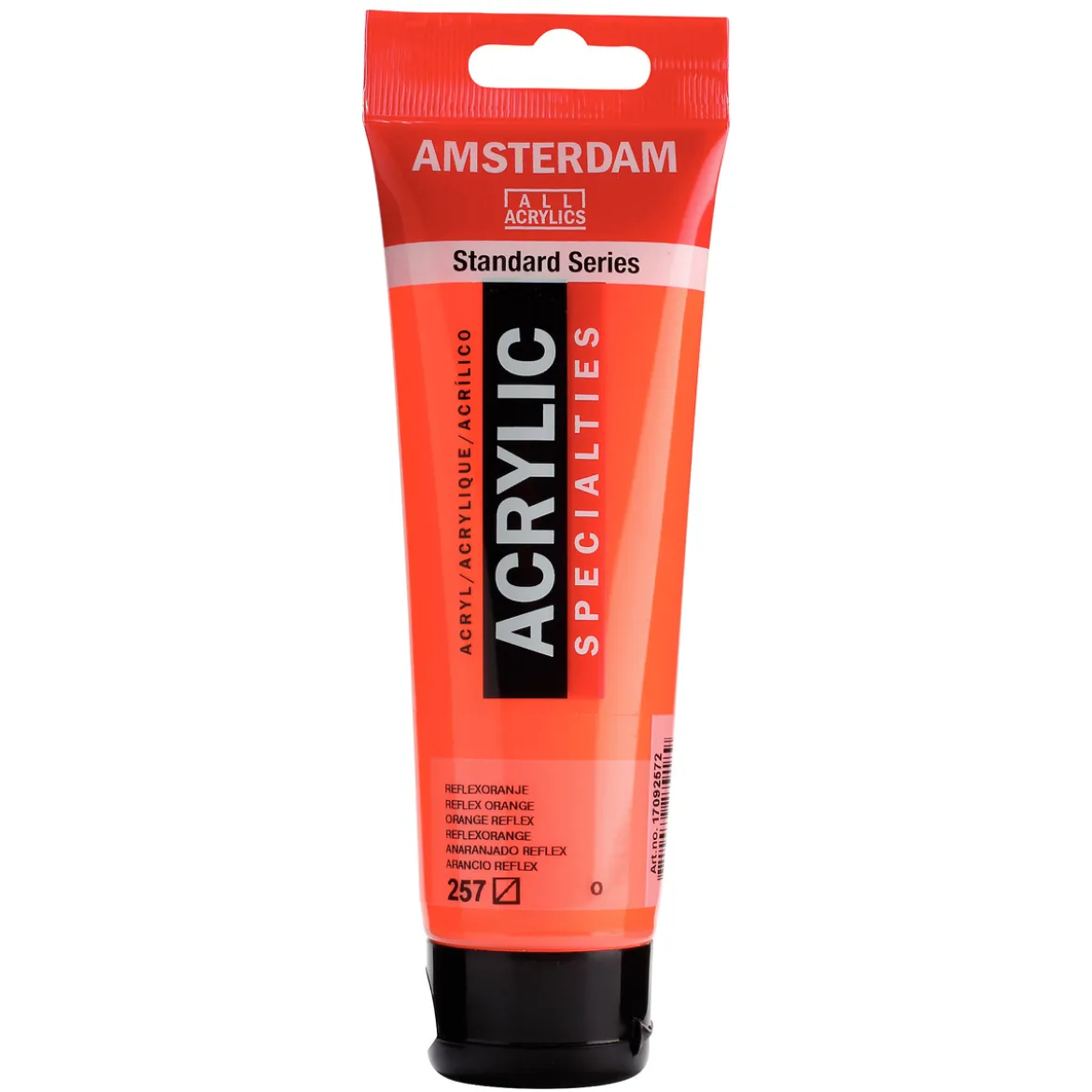 Amsterdam Acrylic akrylmaling 120 ml Reflex Orange 257 UV, UV-färg