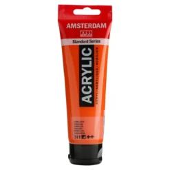 Amsterdam Acrylic akrylmaling 120 ml Transparent Red Medium 317