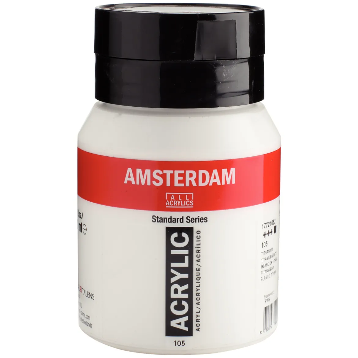 Amsterdam Acrylic akrylmaling 500 ml Titanium White 105