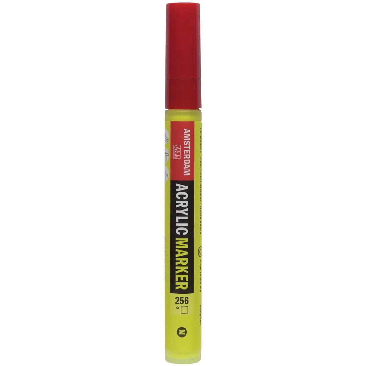 Amsterdam akrylmarker 4 mm Reflex Yellow - 256 – UV, UV-farge