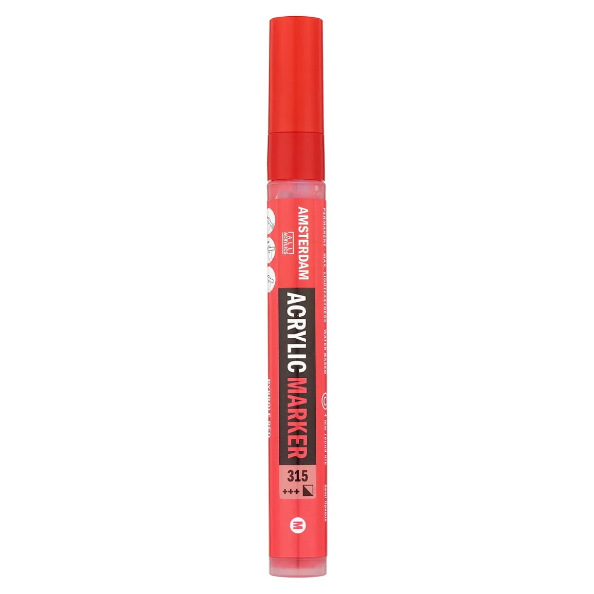 Amsterdam akryltusj 4 mm Pyrrole Red - 315