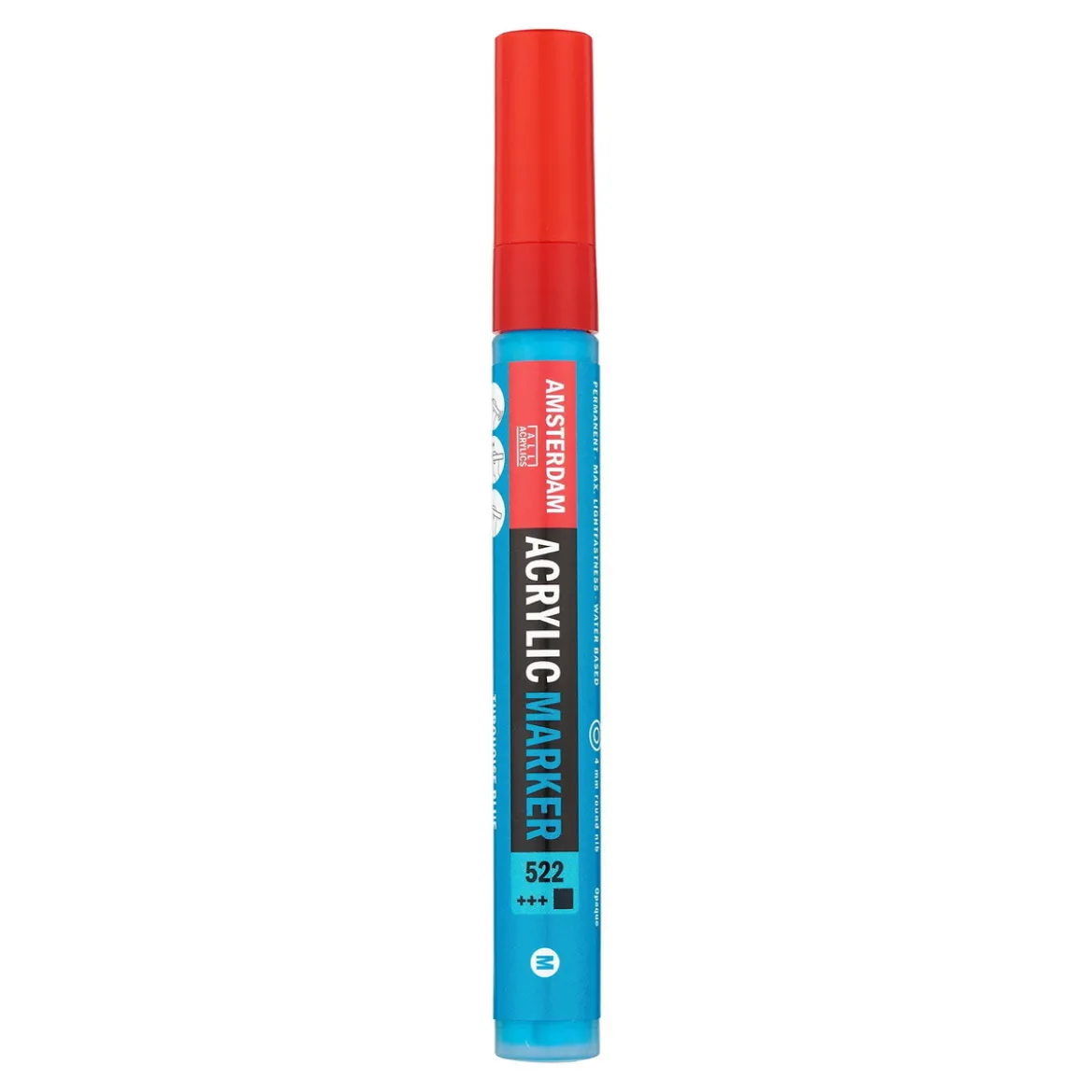 Amsterdam akryltusj 4 mm Turquoise Blue - 522