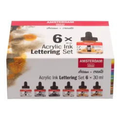 Amsterdam Ink Lettering Set, 6