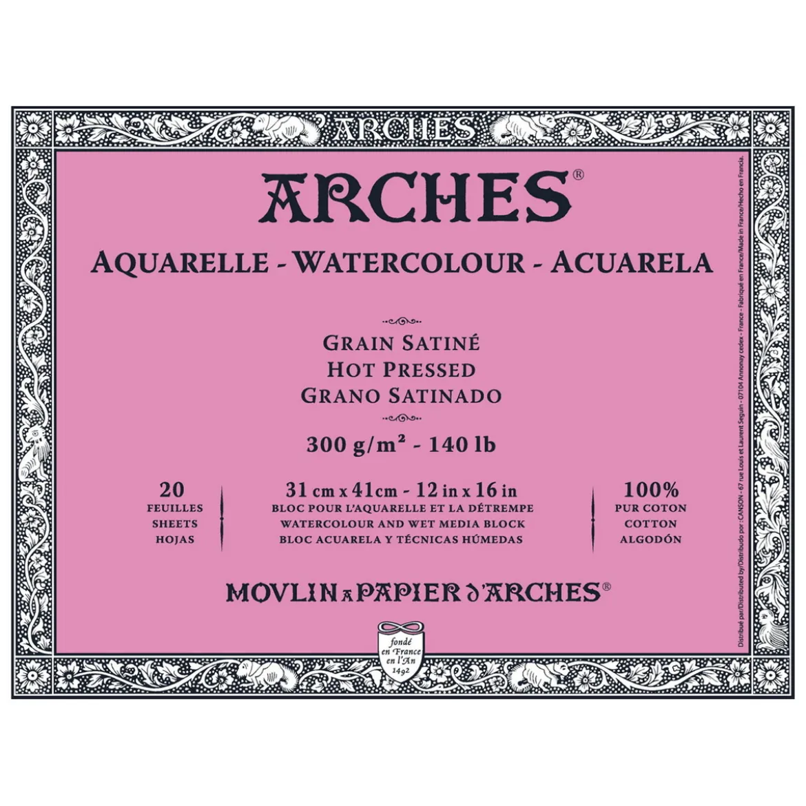 Arches akv.blokk GS 31x41 300 g