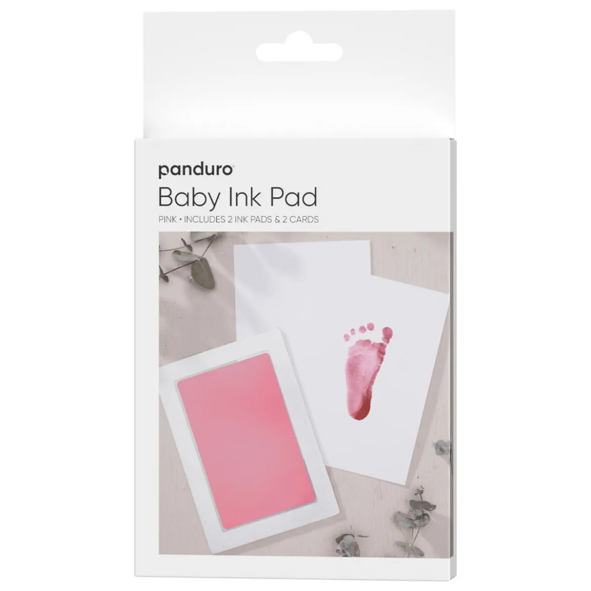 Baby Ink Pad rosa – lag et fint fot- eller håndavtrykk fra babyen din!