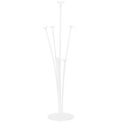 Ballongstativ av transparent plast, 7 knagger, total høyde 72 cm
