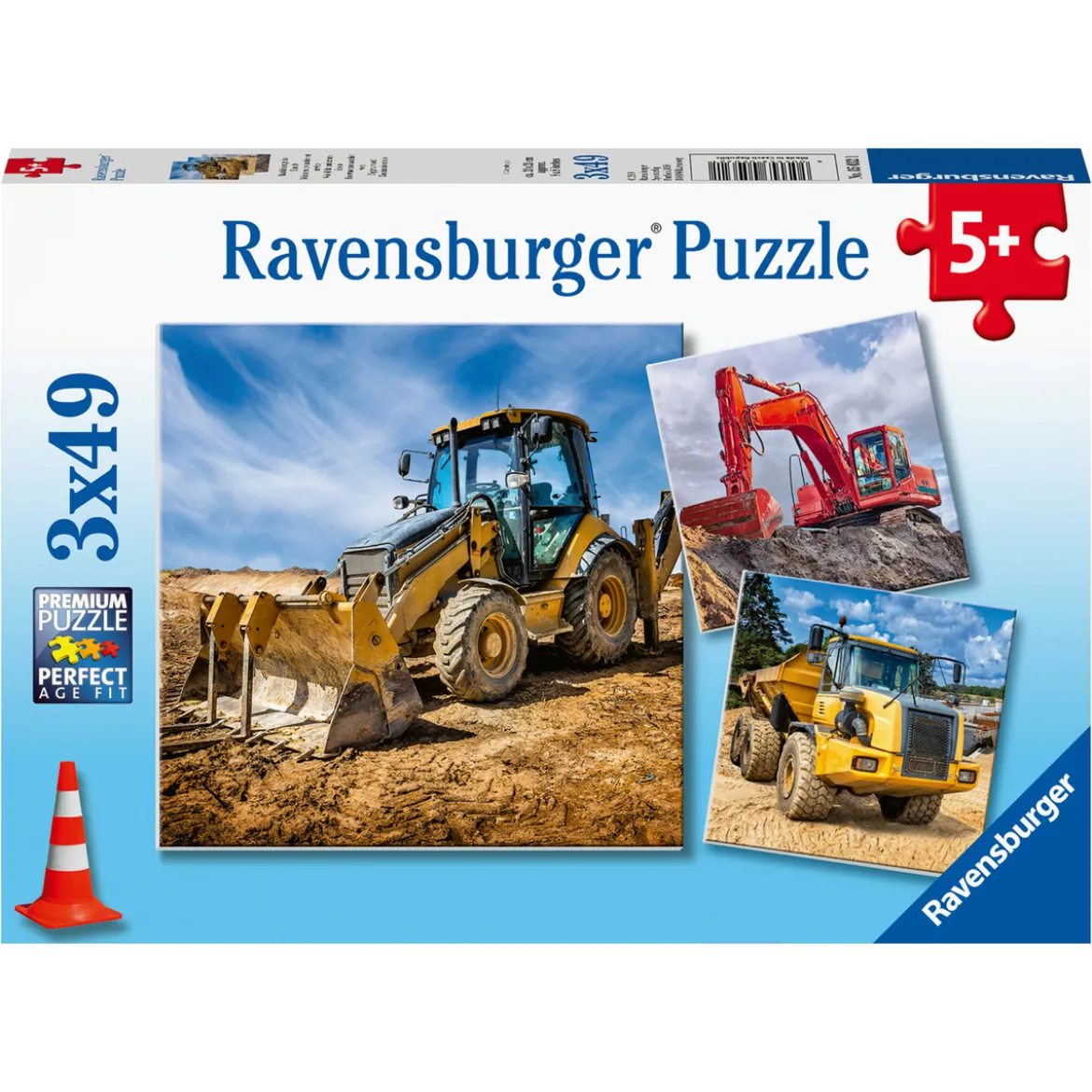 Barnepuslespill 3x49 Digger at