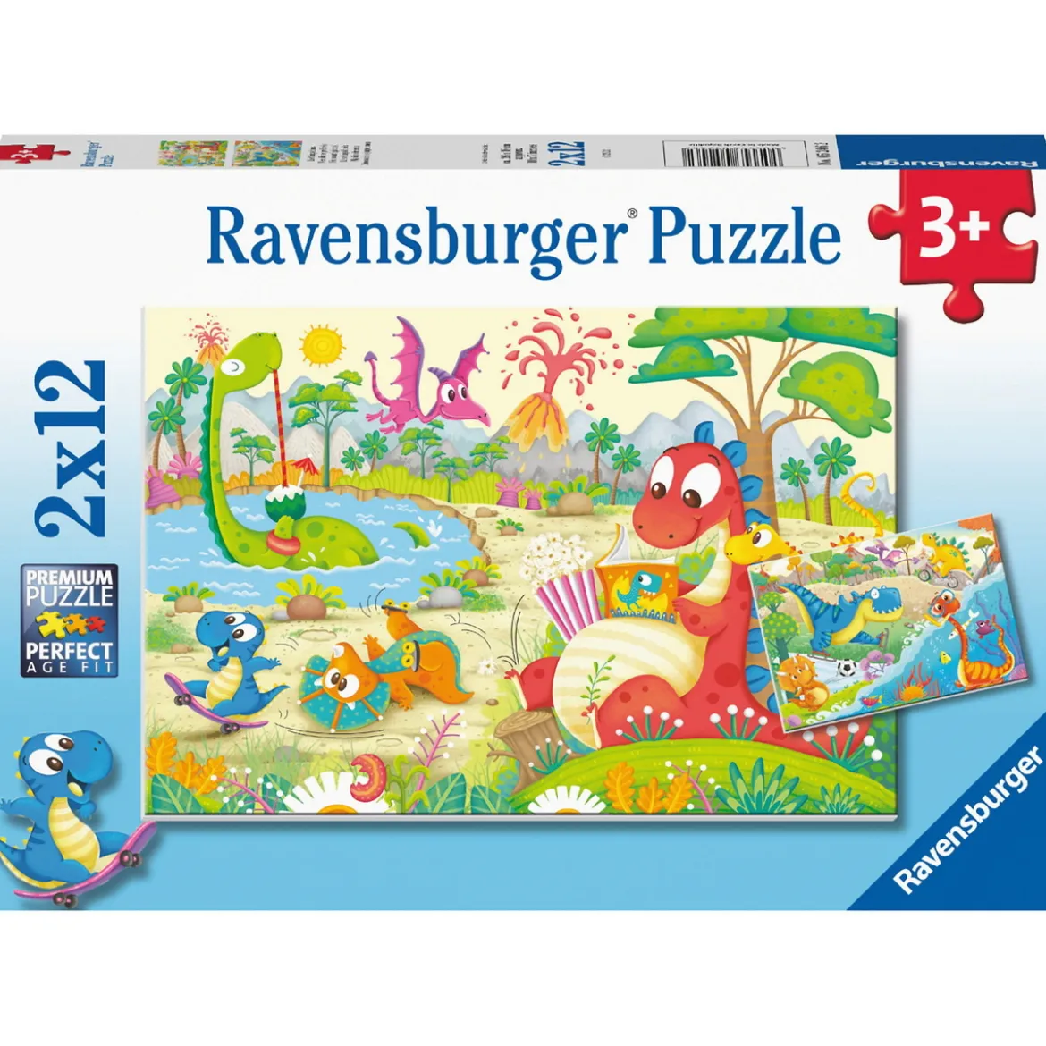 Barnepuslespill 2x12 Dino Friends