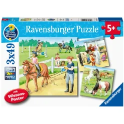 Barnepuslespill 3x49 Rideskole