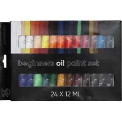 Beginners Oil Paint, oljemaling for nybegynnere 24×12 ml