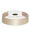 Beige satengbånd – 12 mm bredt og 8 meter langt