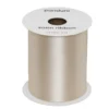 Beige satengbånd – 73 mm bredt og 5 meter langt