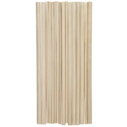 16 blandede rundstaver – lengde 25 cm, antall / diameter 8×0,5 mm, 4×8 mm, 4×0,95 mm