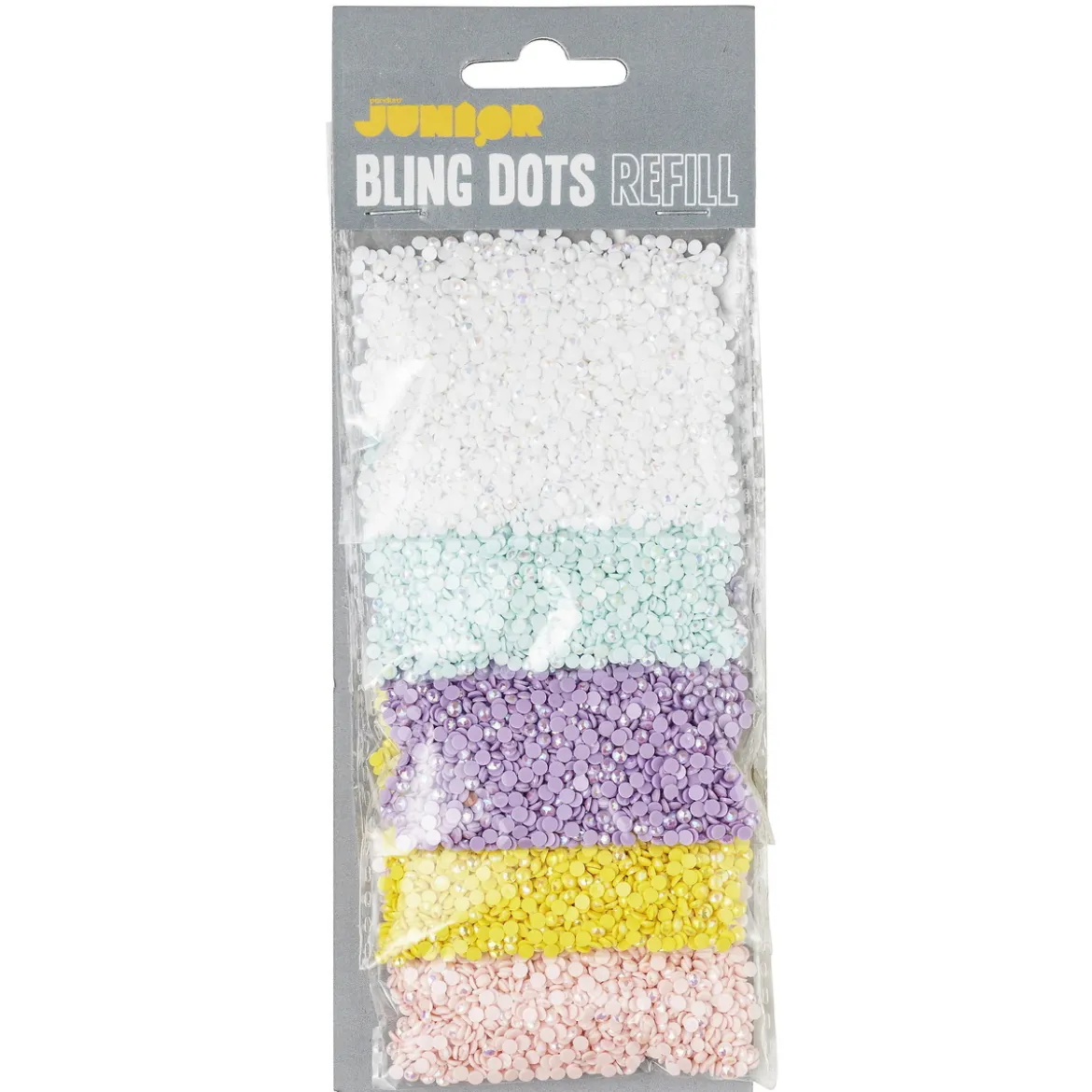 Bling Dots Refill Pastel Ø3 mm – 5 poser bling dots i pastellfarger