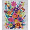 Bling Dots XL, diamond painting for barn 6+ år fargerik blomsterbukett 33x40 cm