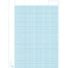 Blokk med millimeterruter i blått for tegning m.m. A4 – 210x297 mm, 50 ark