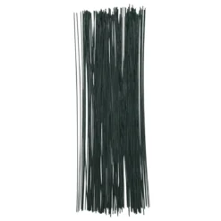 Blomsterpinner / blomstertråd – 120 grønne pinner à 20 cm, Ø 0,8 mm