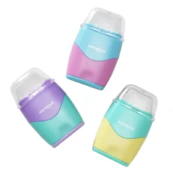 Blyantspisser med to hull, pastellfarget. Pris per stykk, selges assortert på nett