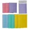 Bobleplastposer i pastellfarger, 10 stk. – 6 stk. 130×175 mm / 4 stk. 105×125 mm