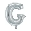 Bokstavballong G sølv 32 cm