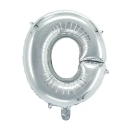 Bokstavballong O sølv 32 cm