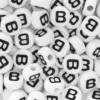 Bokstavperler 50 stk. B