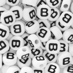 Bokstavperler 50 stk. B