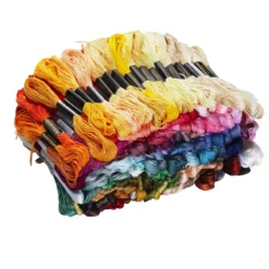 Broderigarn 250-pakning – 250 nøster, 250 farger! Lengde 8 meter