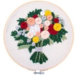 Broderipakke blomsterbukett