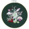 Broderisett Pearly Sea Shells Ø18 cm, alt for å brodere et motiv med skjell