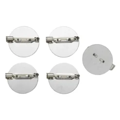 Brosjenål 21 mm 5 stk Sølv