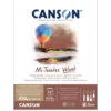 Canson Mi-Teintes Velvet pastellblokk Brown Tones, 24×32 cm, 12 ark, 430 g/m²