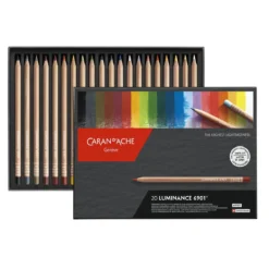 Caran d'Ache Luminance 6901, sett med 20 fargeblyanter