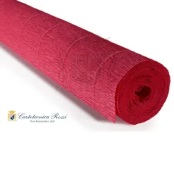 Cartotecnica Rossi kreppapir 17A6 – rød, 180 g rull (144 g/m²) à 50×250 cm