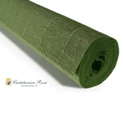 Cartotecnica Rossi kreppapir 558 – gulgrønn, 180 g rull (144 g/m²) à 50×250 cm