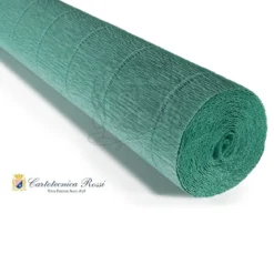 Cartotecnica Rossi kreppapir 17A8 – mosegrønn, 180 g rull (144 g/m²) à 50×250 cm