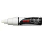 Chalk marker Hvit chisel 8 mm