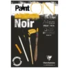 Clairefontaine Paint ON Multi Techniques blokk A4 (210×297 mm), 20 svarte ark, 250 g/m²