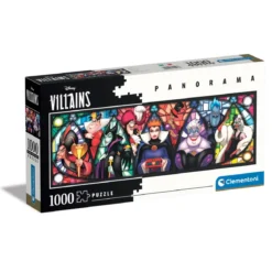 Clementoni Disney Villains Panorama puslespill 1000 – 98×33 cm