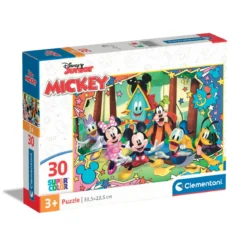 Clementoni puslespill – Disney Mickey Mouse, Mikke Mus, 30 biter, 33,5×23,5 cm