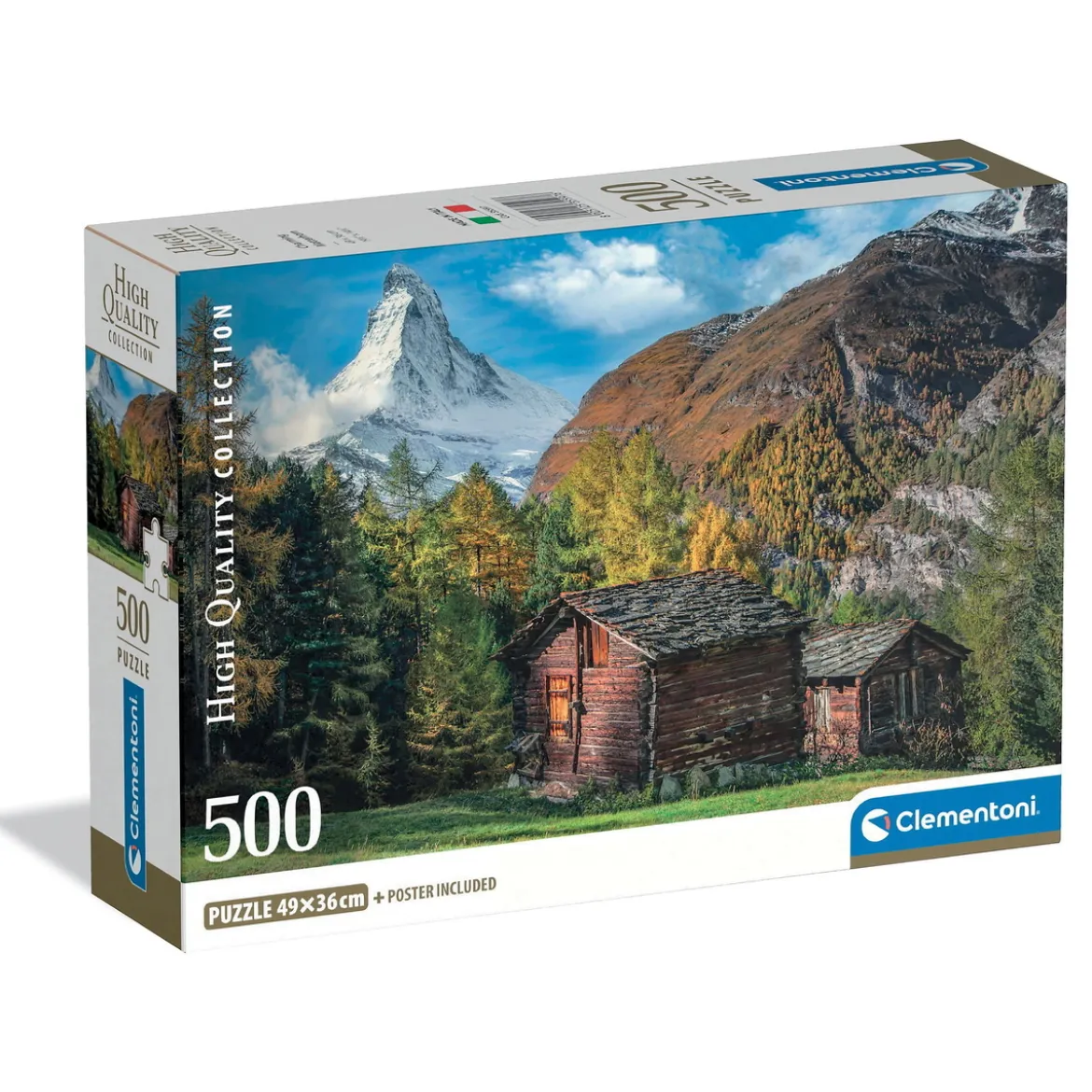 Clementoni puslespill High Quality Collection – Matterhorn, 500 biter, 36×49 cm