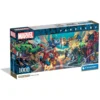 Clementoni puslespill Marvel Panorama, bredt puslespill med superhelter, 1000 biter, 98×33 cm