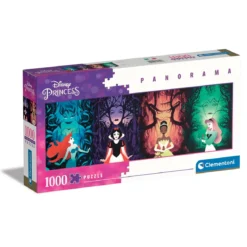 Clementoni puslespill Panorama – Disney Princess 1000 biter, 98×33 cm